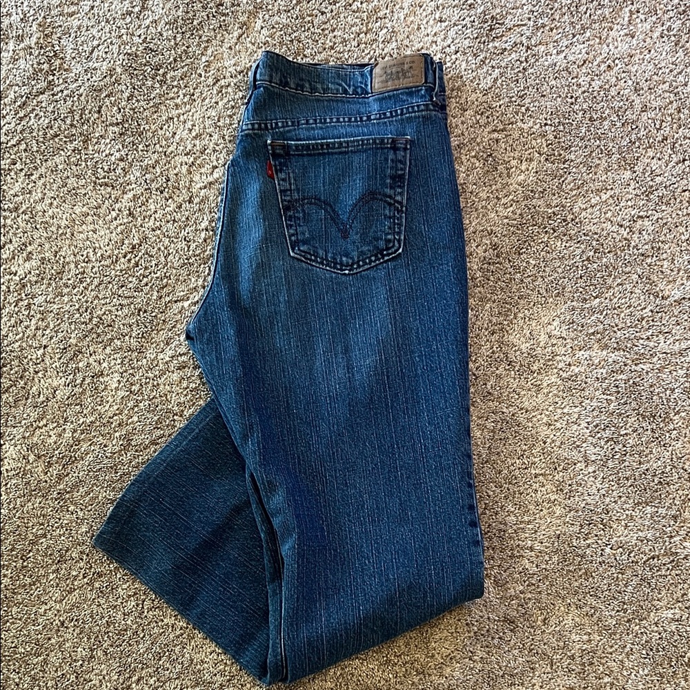 Levi's Dark Blue Straight Leg Jeans